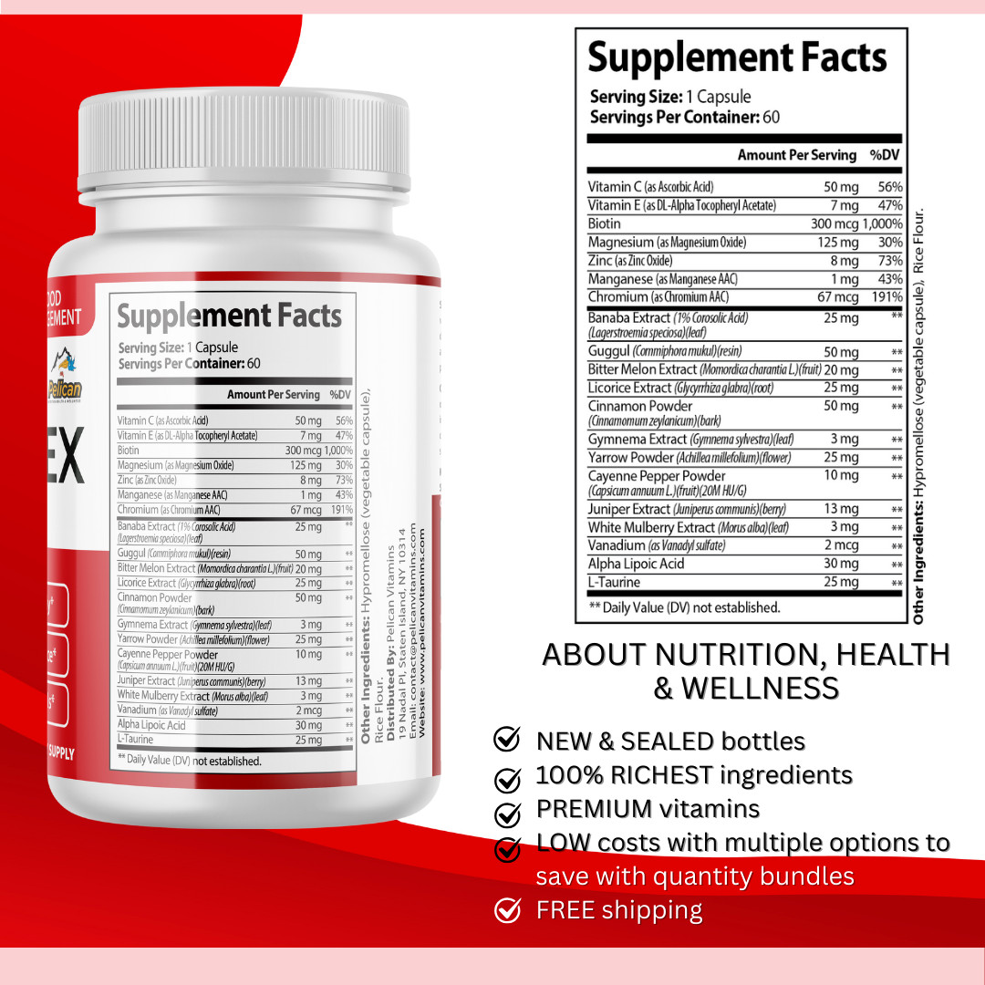 CardioNEX- Cardiovascular Health, Blood Pressure & Sugar Support- 2 Bottles