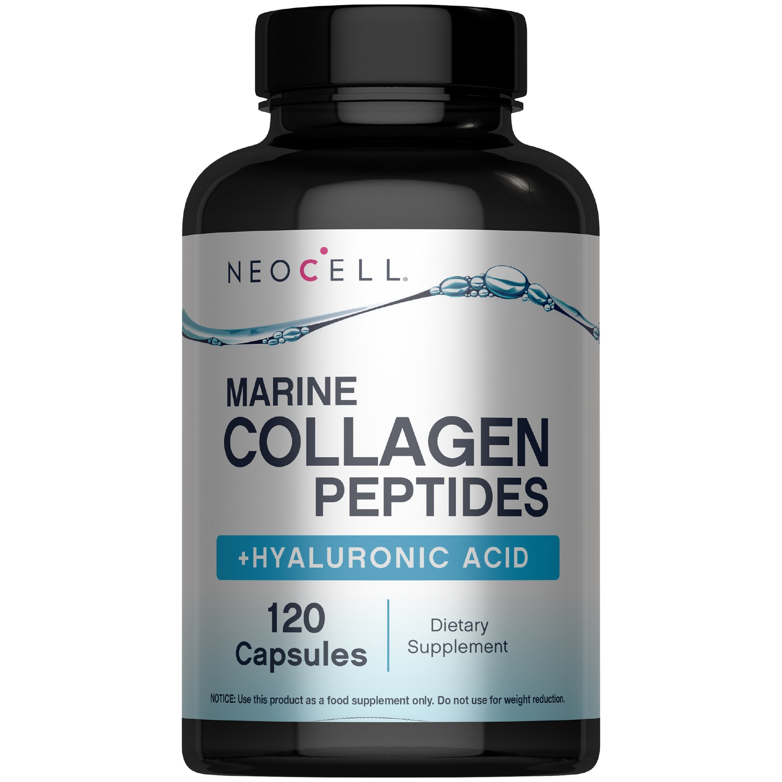 Marine Collagen Peptides | 120 Capsules | with Hyaluronic Acid | by NeoCell