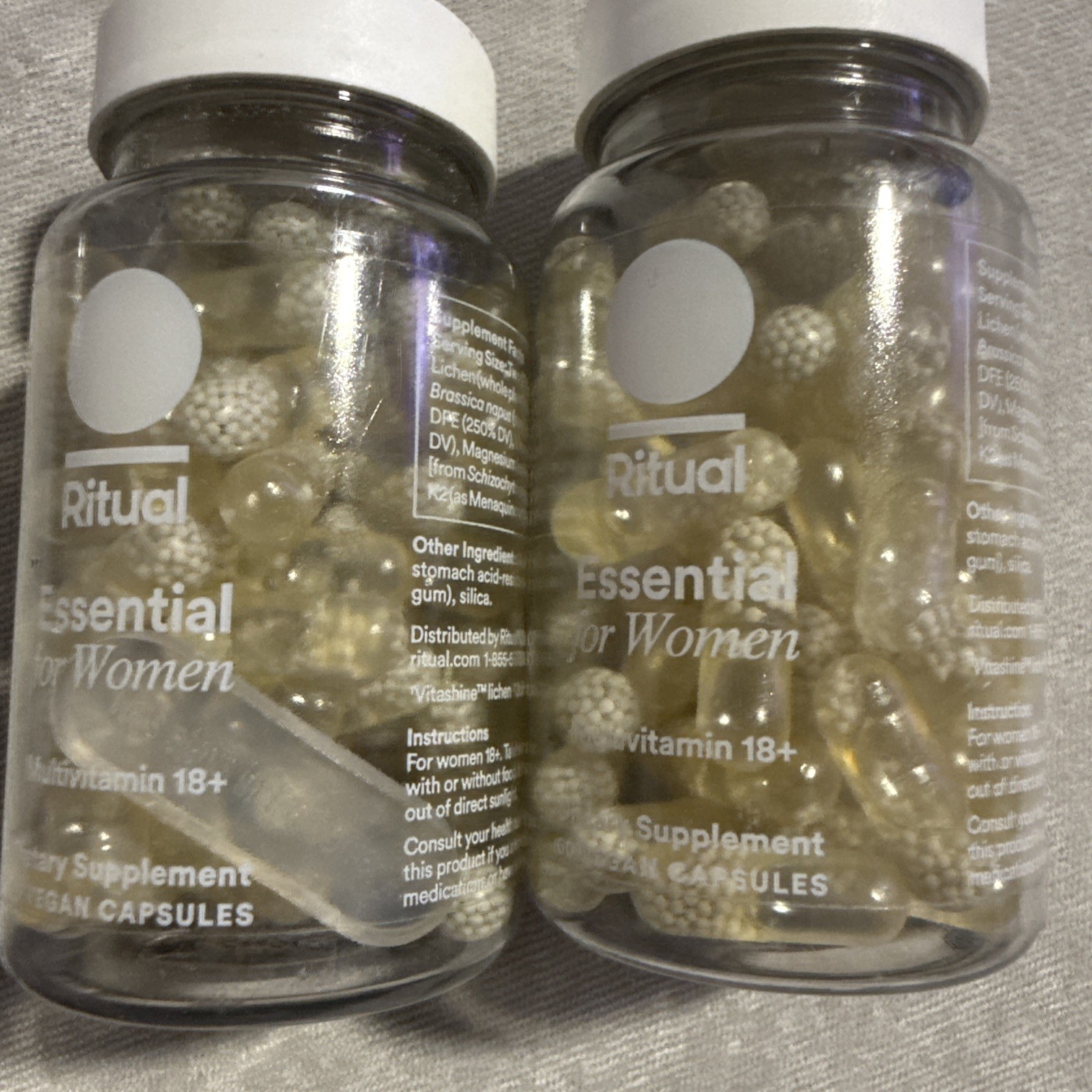 2 X Ritual Multivitamin Women 18+, Vegan, 60 Ct Exp 4/26
