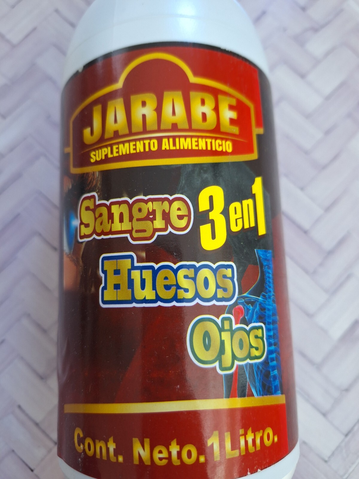 Tonico Jarabe Sangre, Hueso y Ojos 3 en 1 100% Natural 1 litro producto Natural
