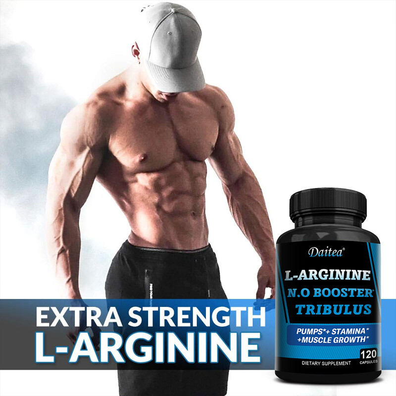 Nitric Oxide Booster 400 Mg Enhances Energy Promote Muscle Growt 120 Capsules