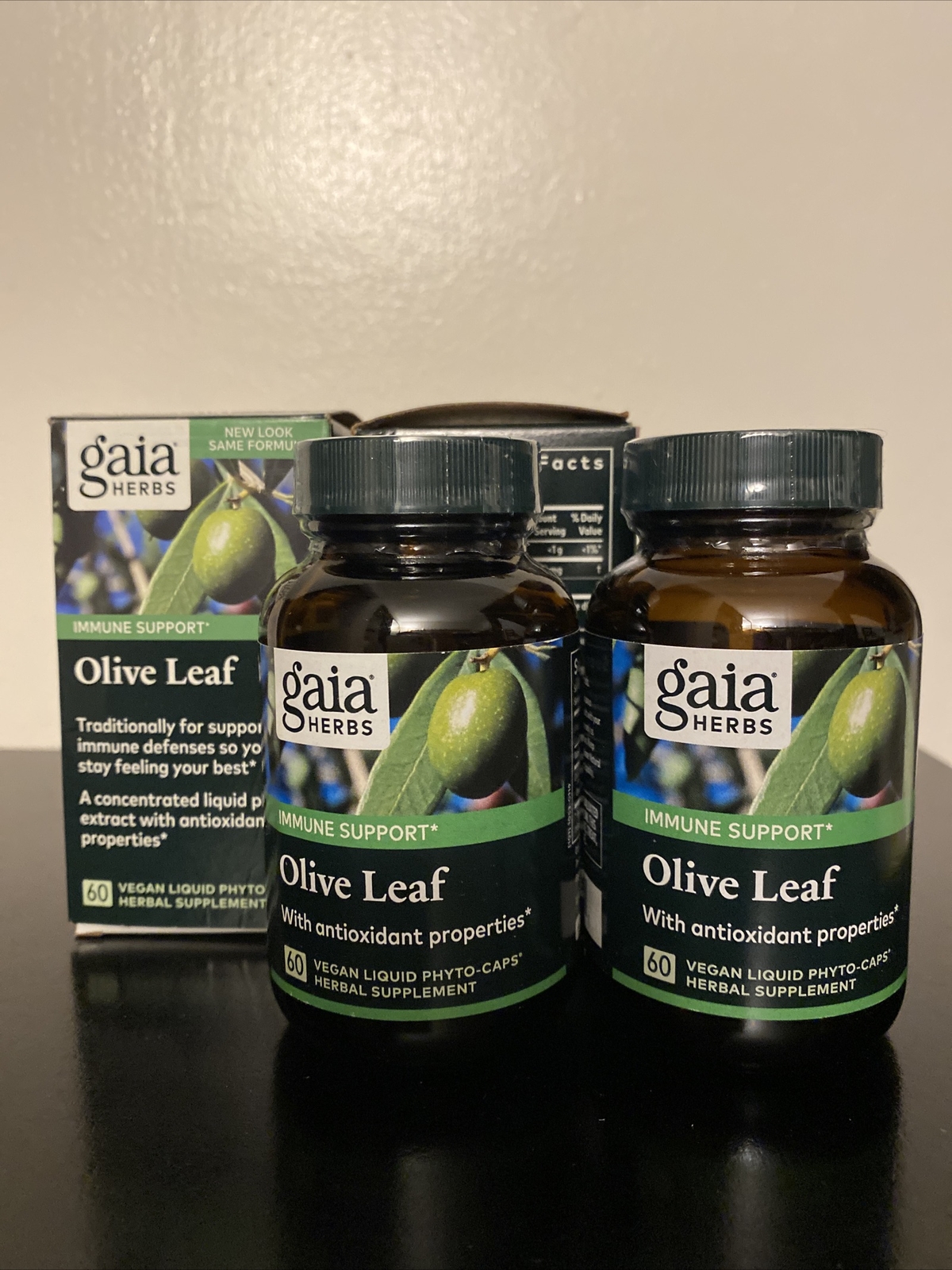Gaia Herbs~ Olive Leaf~ Immune Defense~ 120 Liquid Phyto Capsules