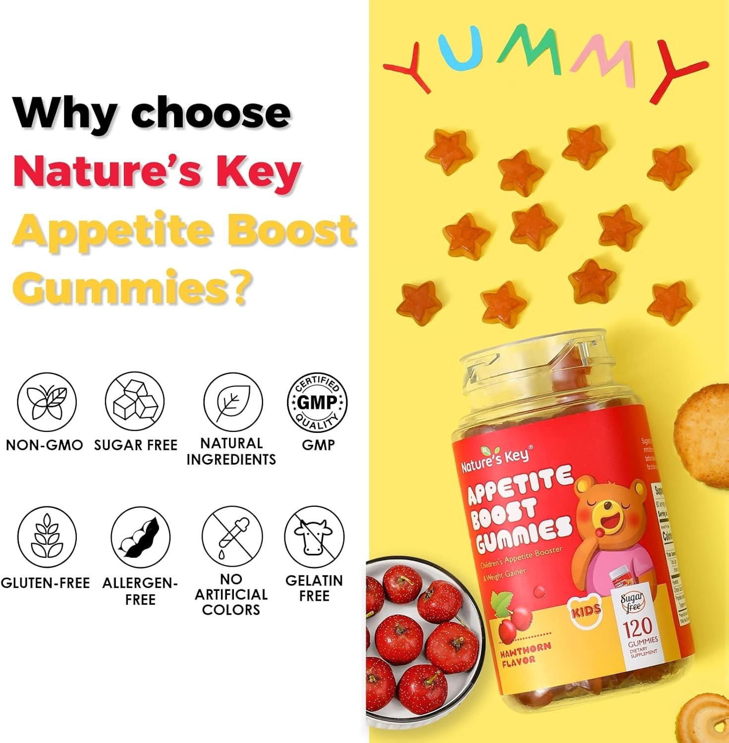 Nature’s Key Appetite Booster Gummies – for Kids to Eat More Appetite Stimulant