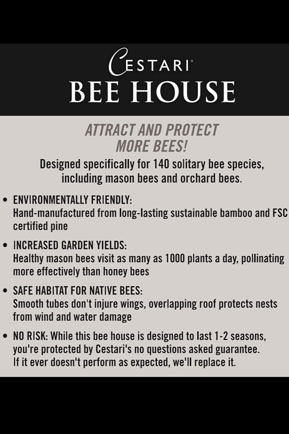Bamboo Tube Bee Hotel for Solitary Bees – Attract Gentle Pollinators
