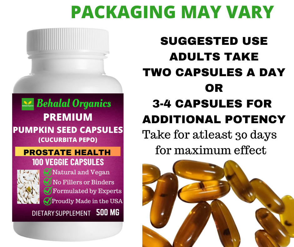 Pumpkin 500mg Vegan Capsules 100 Count