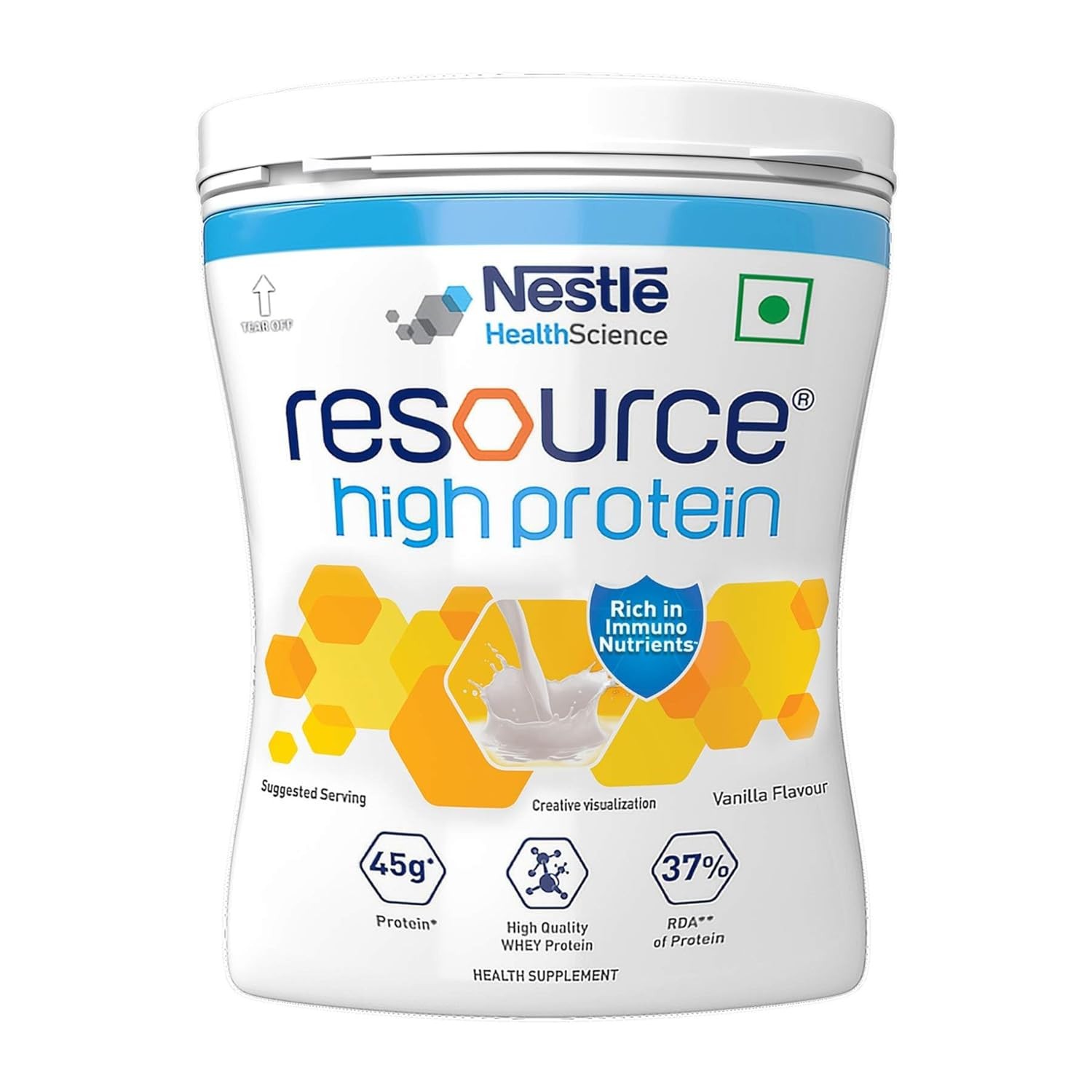 Nestle Resource High Protein Vanilla Flavour 400g Rich in Immuno Nutrients