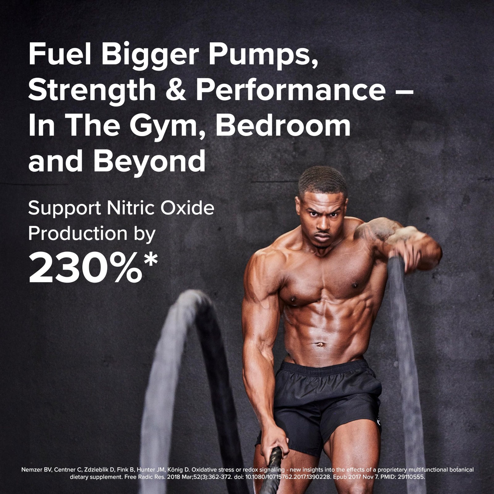 Nitro Wood Nitric Oxide Booster for Men Blood Flow Support 30 Servings Supports