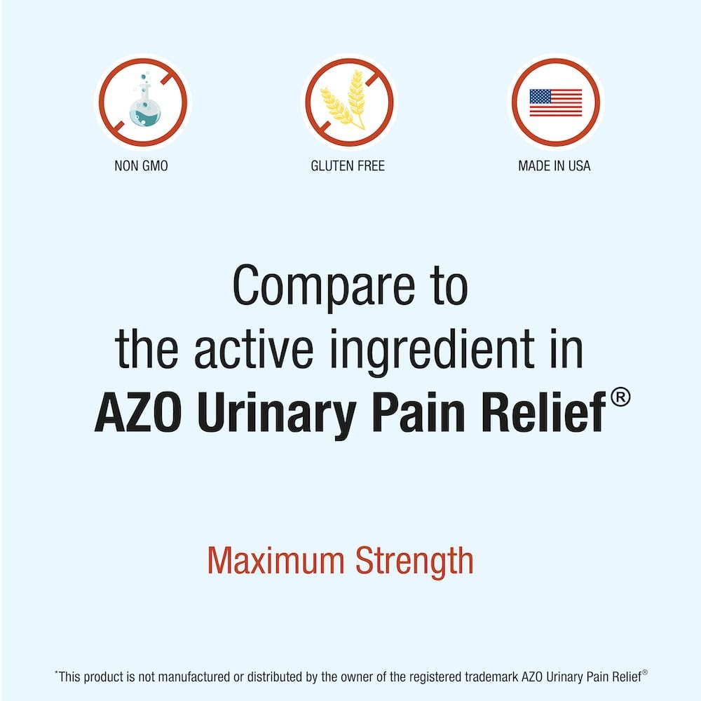 Puregen Labs Urinary Pain Relief | Phenazopyridine HCl 99.5mg Tablets | Maxim…