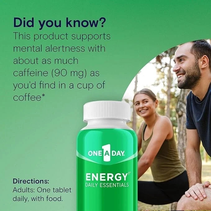One A Day Energy Daily Essentials Multivitamin, 120 Count (Pack of 1)