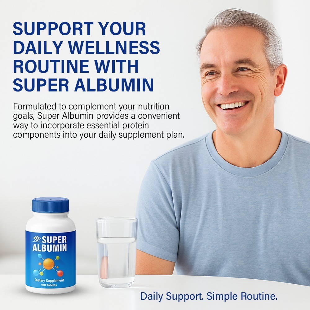 Nu Health Super Albumin , Supports Tissue Repair , 100 Tablets Pack of 3