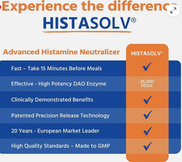 Histasolv Extra Strength DAO Enzyme Supplement for Histamine Food Intolerance –