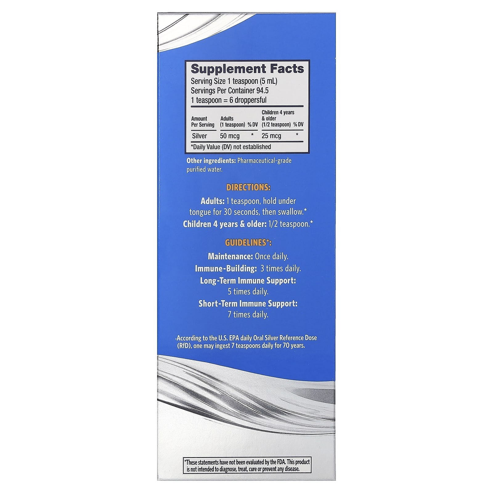 Sovereign Silver Bio-Active Silver Hydrosol 10 ppm 16 fl. oz.