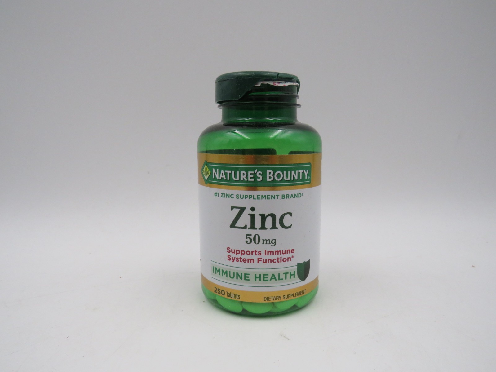 Nature’s Bounty Zinc 50mg Immune Support & Antioxidant 250 Count EXP 10/29