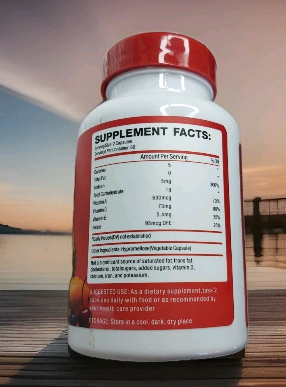 Whole Food 1 Fruits & 1 Veggies Supplement 120 + 120 EXP 11/27 Two Month Supply