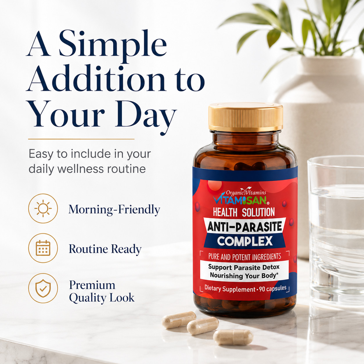 PARASITE DETOX BODY CLEANSE Complex Anti- PARASITE Support Detox90 Candida Detox