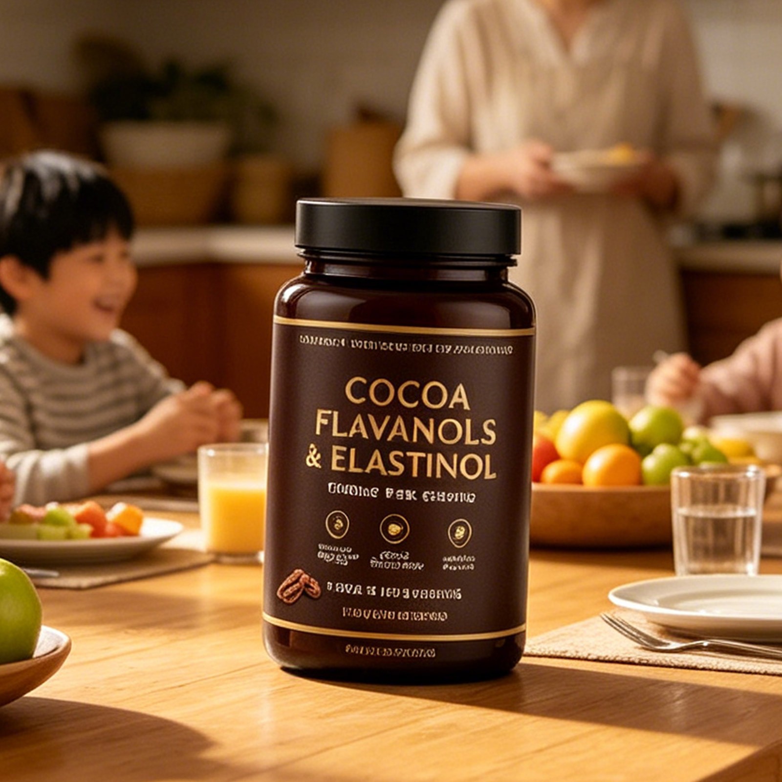High Flavanol Cocoa Powder Flavonoids Supplements Energy Boost 1200mg