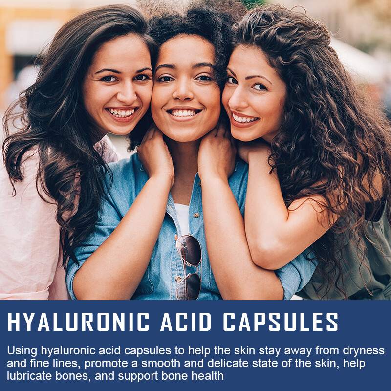 Hyaluronic Acid Capsules | 850 mg | 120 Capsules | Non-GMO |Gluten-Free