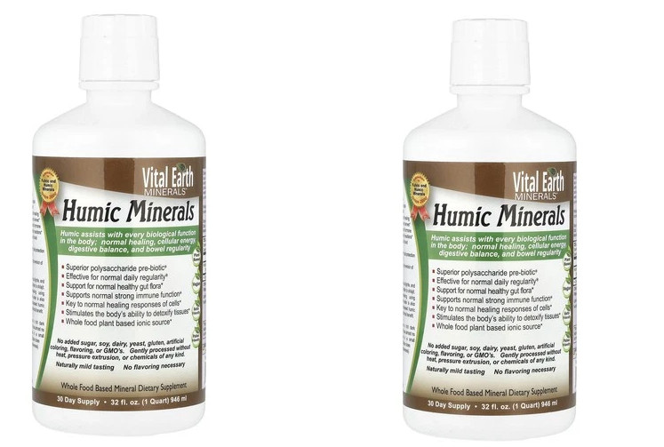 Vital Earth Minerals Humic Minerals 32 fl oz 946 ml Gluten-Free,