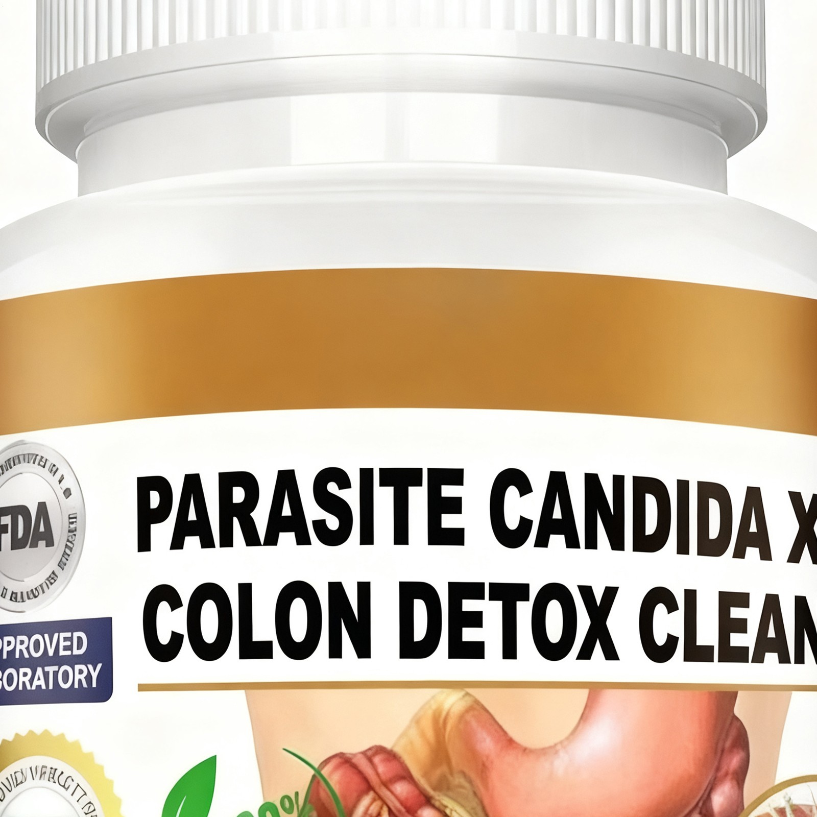 Potent Candida Cleanse With support & Detox Yeast Natural Herbs – 100 Capsules