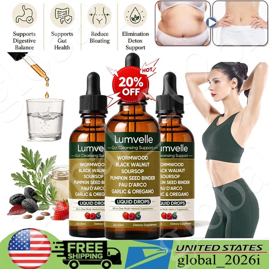 1-5x Wild LUMVELLE Harvested Wormwood Herbal Liquid Botanical Supplement Drops