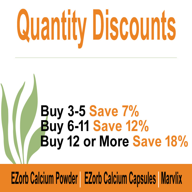 EZorb Calcium (3 Powder) Absorbs 92%, Bone Spurs Osteoporosis Arthritis Save 7%