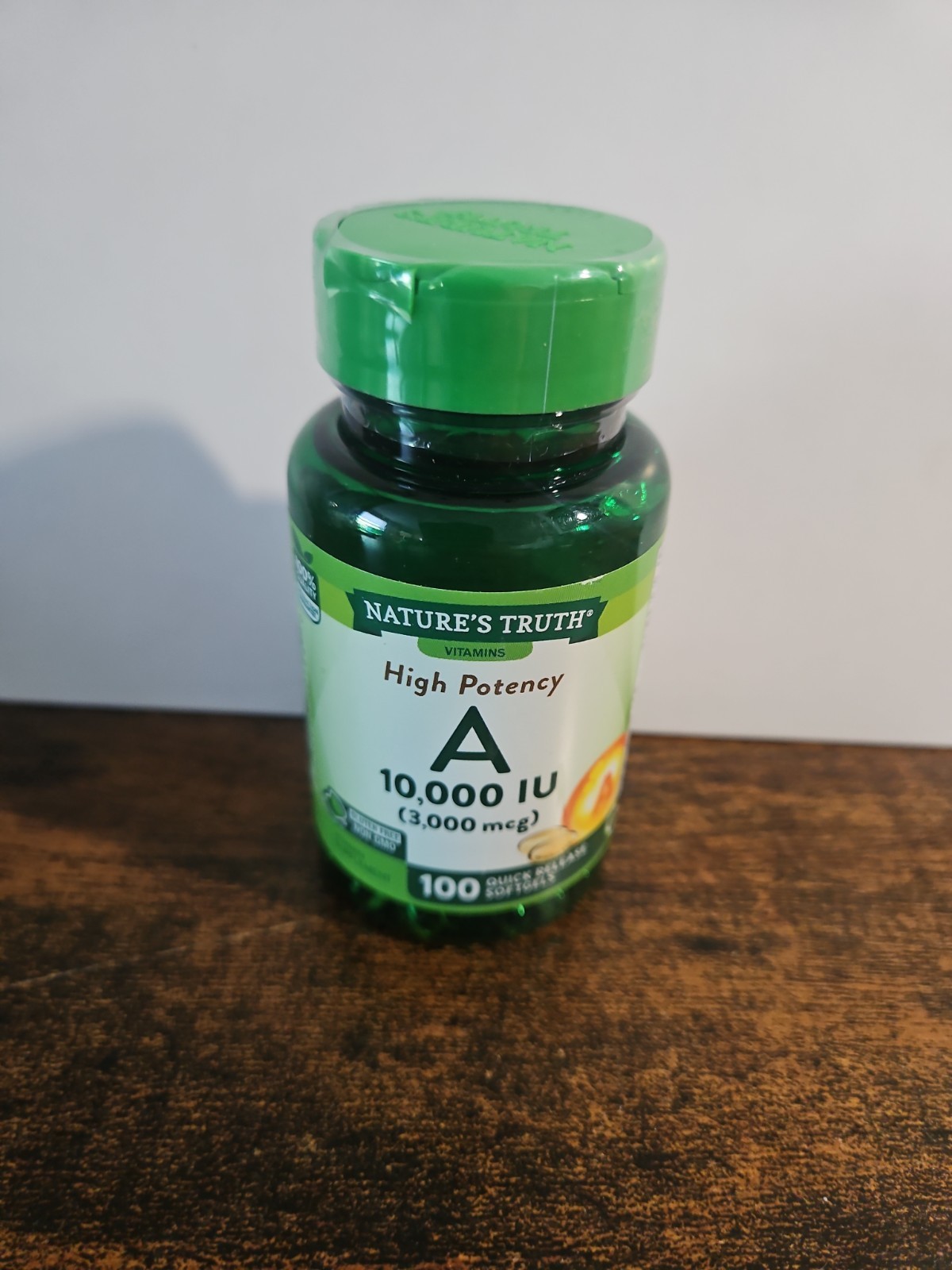 Nature’s Truth Vitamin A 3,000mcg 100 Quick Release Softgels EXP 03/2026