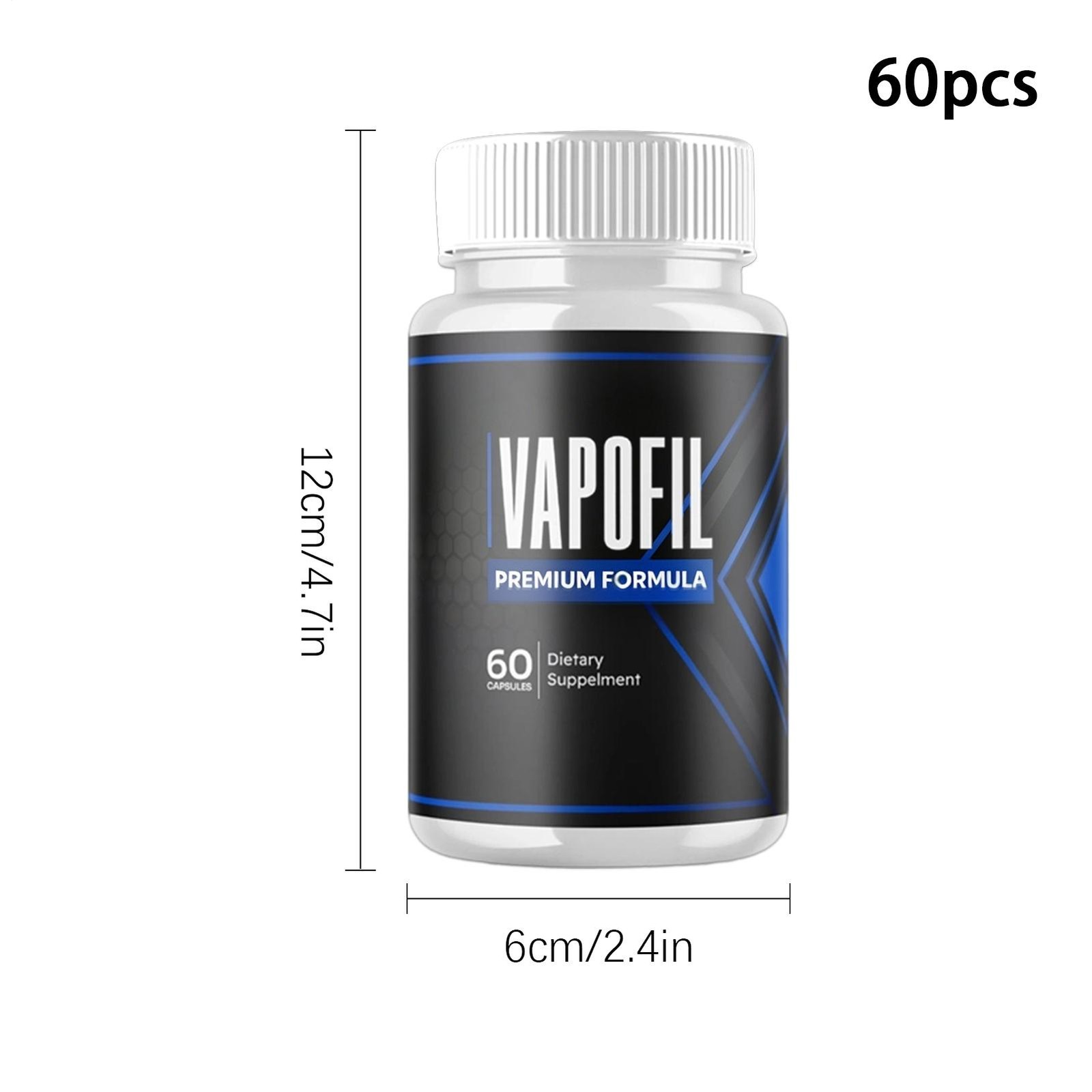 Vapofil Advanced Male Pills Vapo Fil Formula Dietary Supplement 60 Capsules
