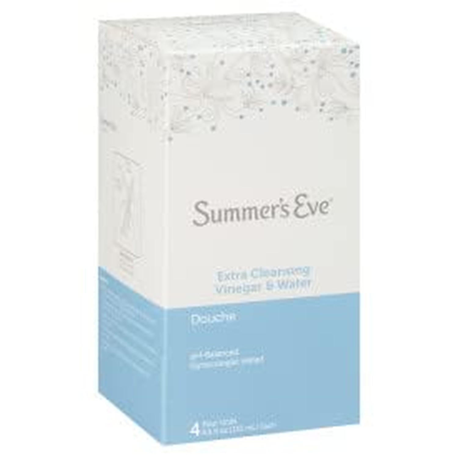 Summer’s Eve Douche 4-Pack, Extra Cleansing Vinegar & Water, 18-Ounce Boxes (…