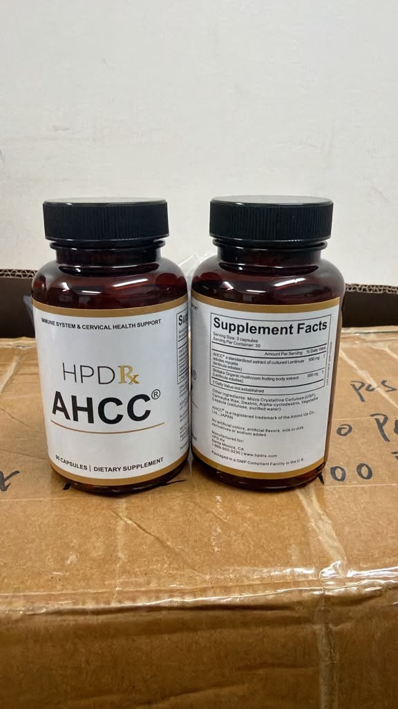 HPD Rx AHCC 90 Caps Immune Support Shiitake Mushroom 1100mg Extract Supplement
