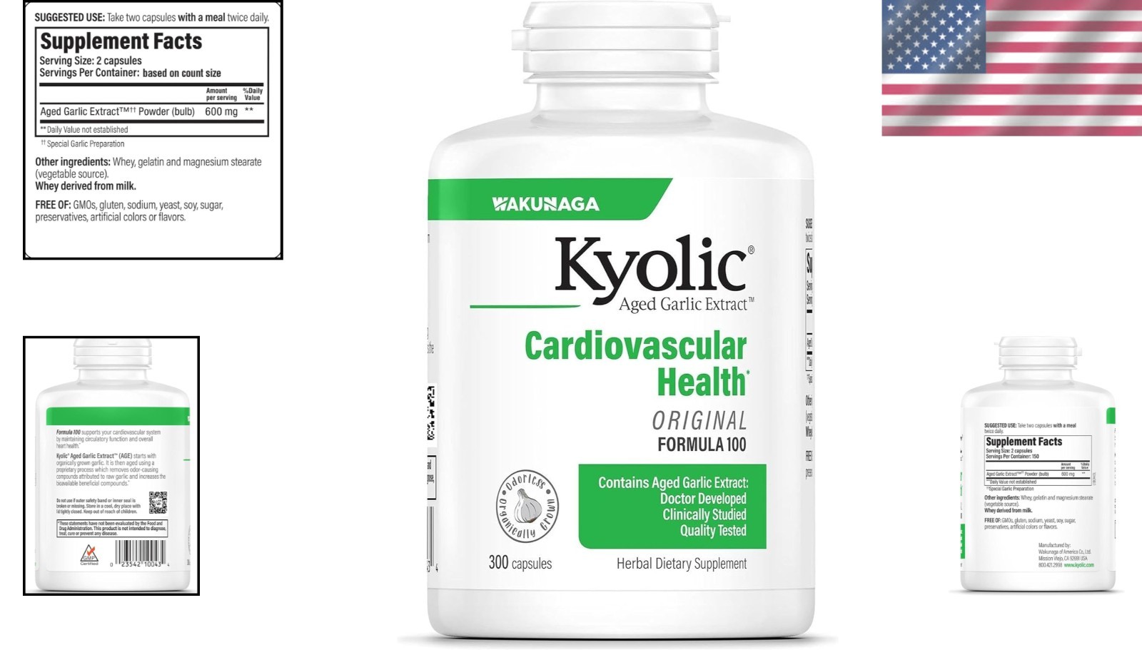 Organic Garlic Capsules for Cardiovascular Health