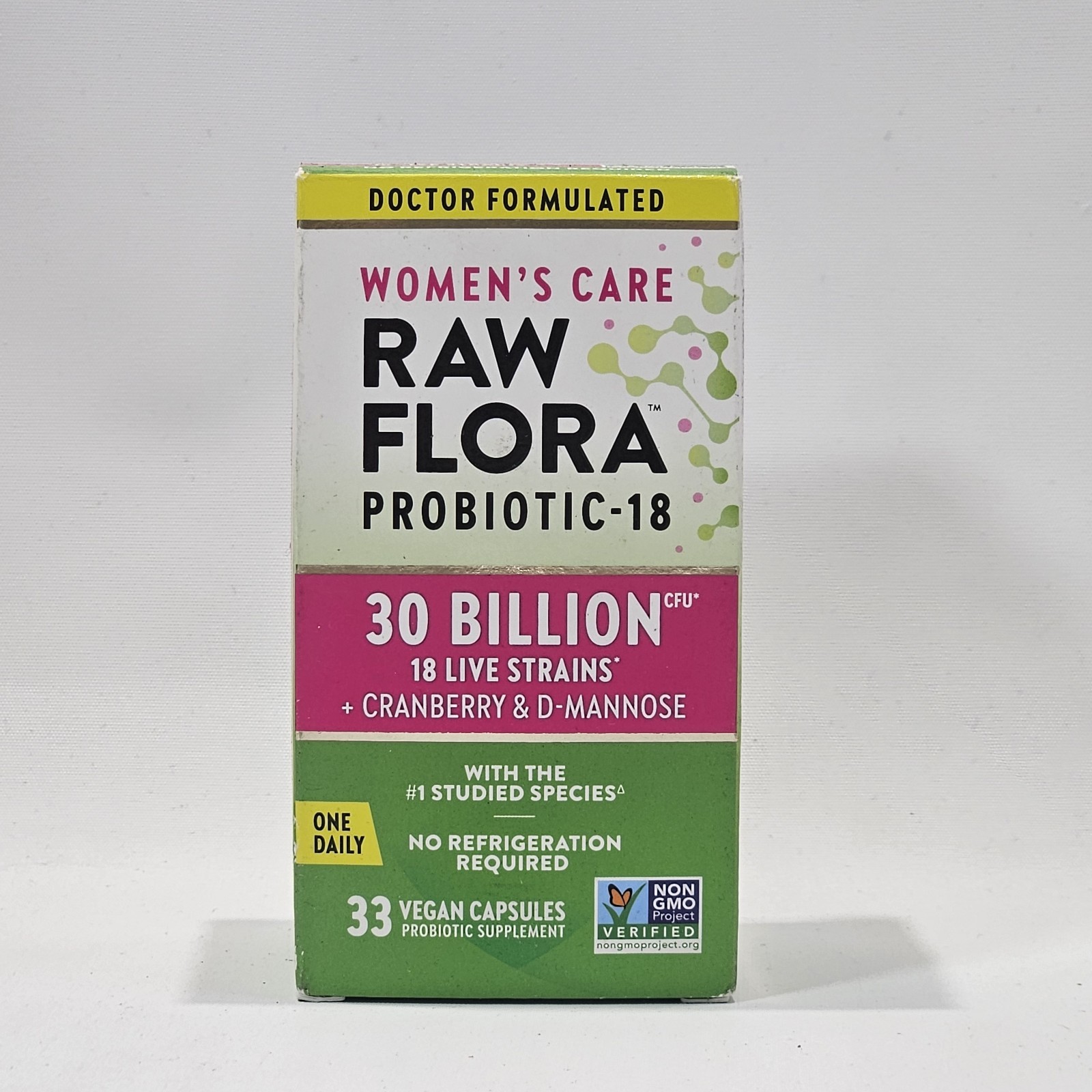 Nature’s Truth Women’s Care Raw Flora Probiotic -18 33 Capsules