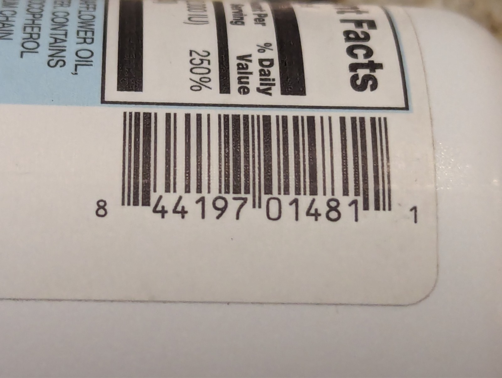 Vitacost Vitamin D3 Mini Gels 2,000 IU 120 softgels exp: 11/2025