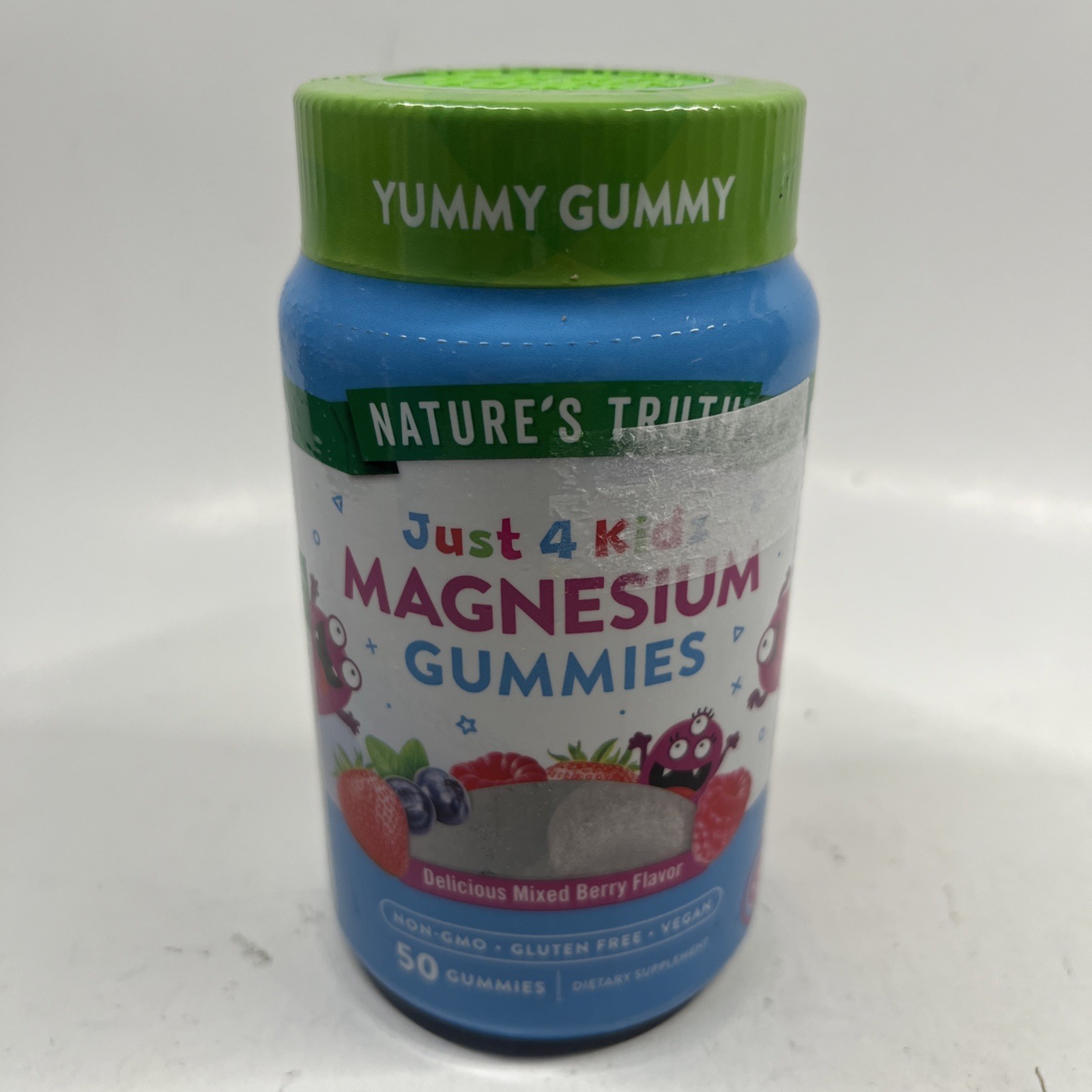 Nature’s Truth Magnesium Gummies 50 Count For Kids Vegetarian Exp 07/26 Berry