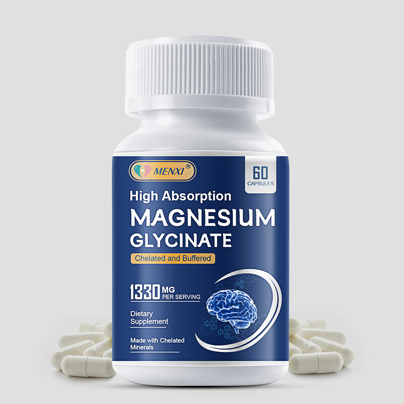 Pure Chelated Magnesium Glycinate 1330 mg Improved Sleep,Stress,Anxiety Relief