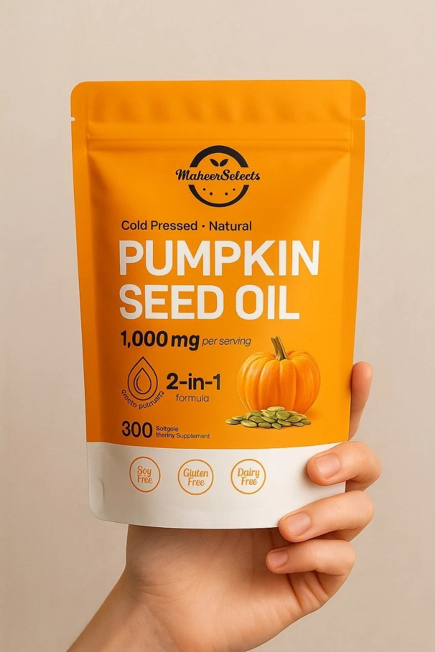 Pumpkin Seed Oil 1000mg with Saw Palmetto 300 Softgels