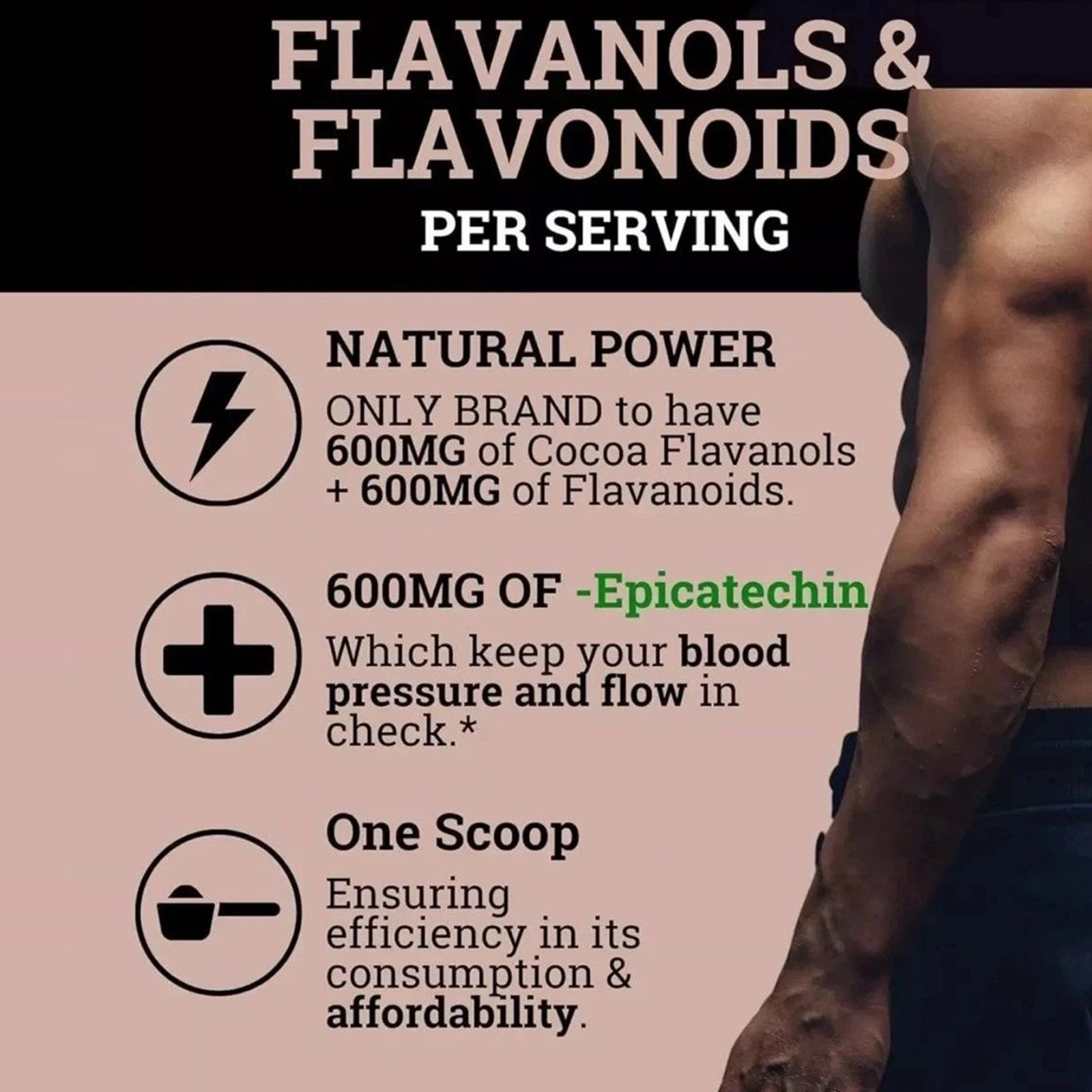 High Flavanol Cocoa Powder & Dietary Flavonoids 1200mg- Supplements