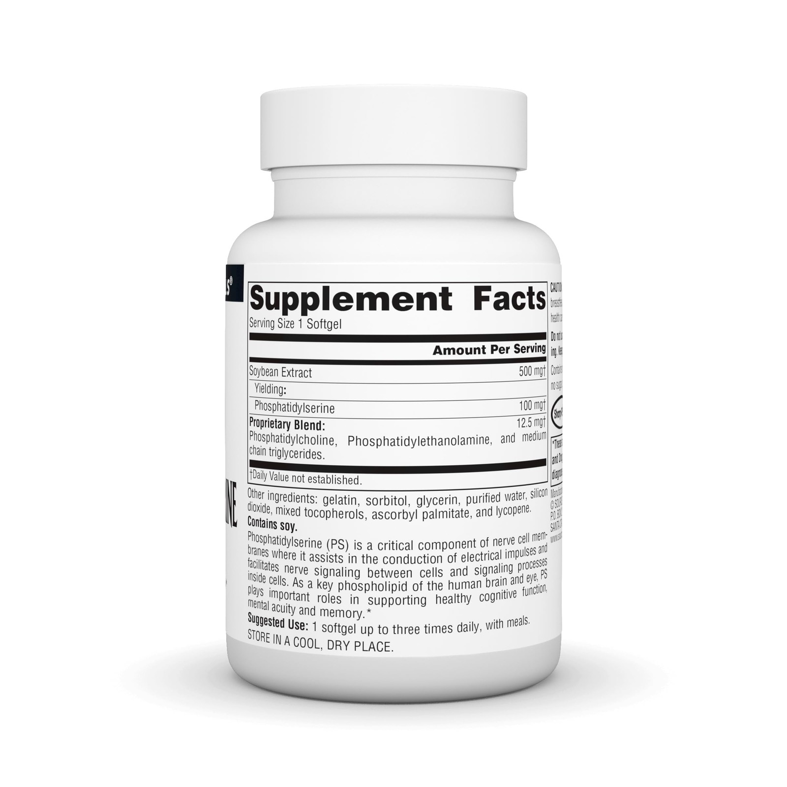 Source Naturals Phosphatidyl Serine Complex 60 Count (Pack of 1), 12105025