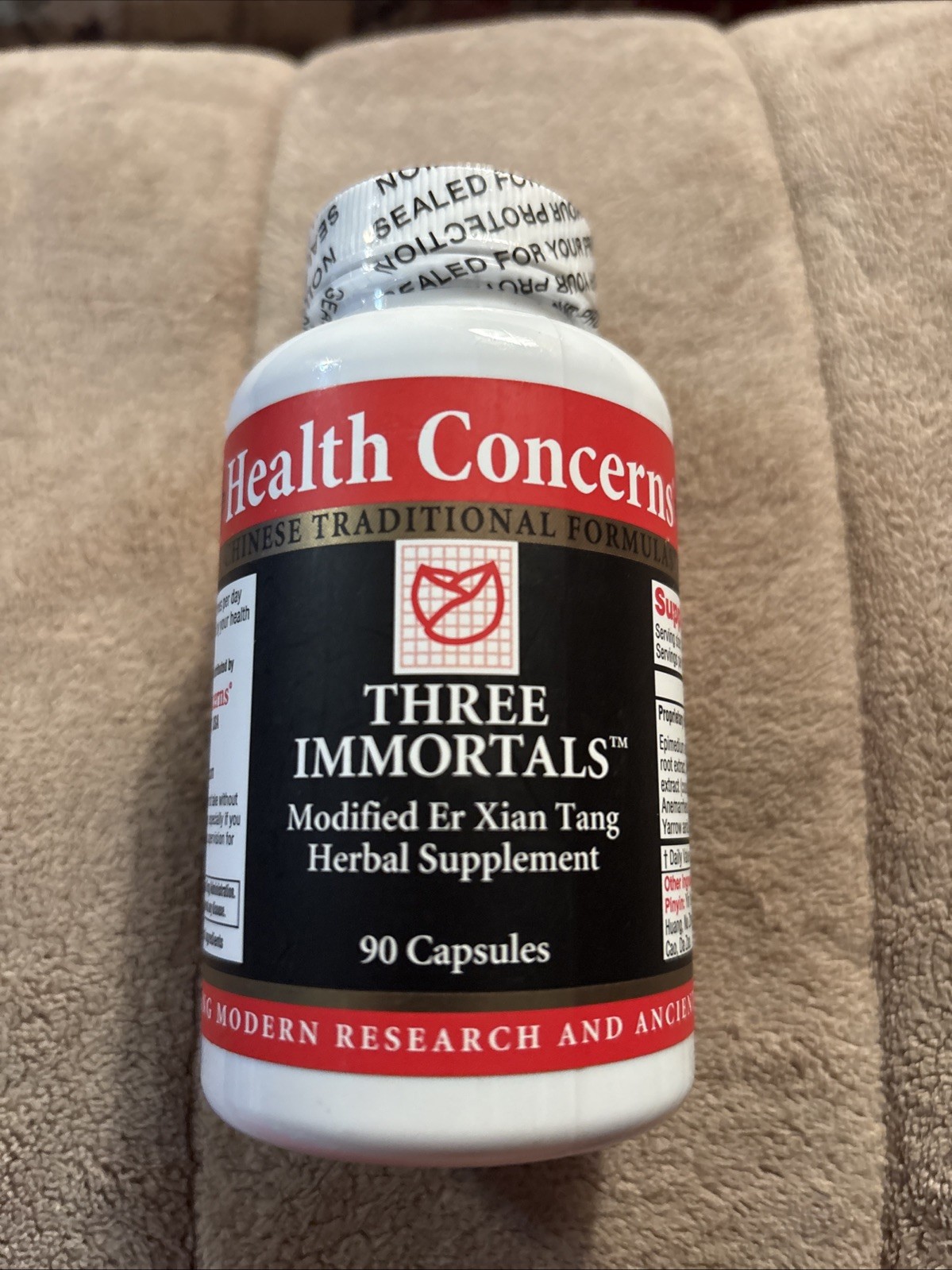 Health Concerns Three Immortals Dietary Supplement 90 Capsules – Exp 10/2028