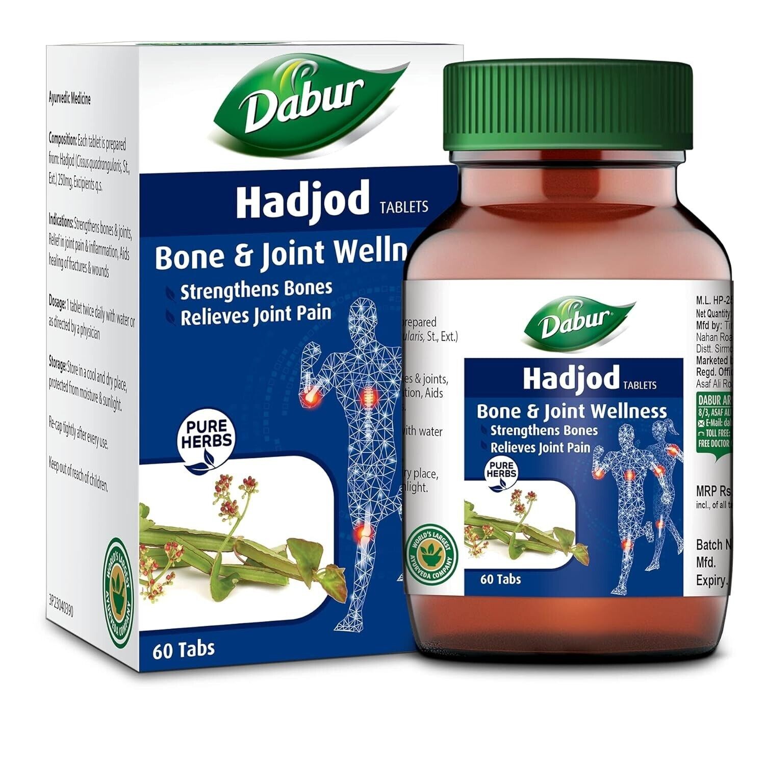 Dabur Hadjod Tablets – 60 tablets | Supports Joint Health best item india