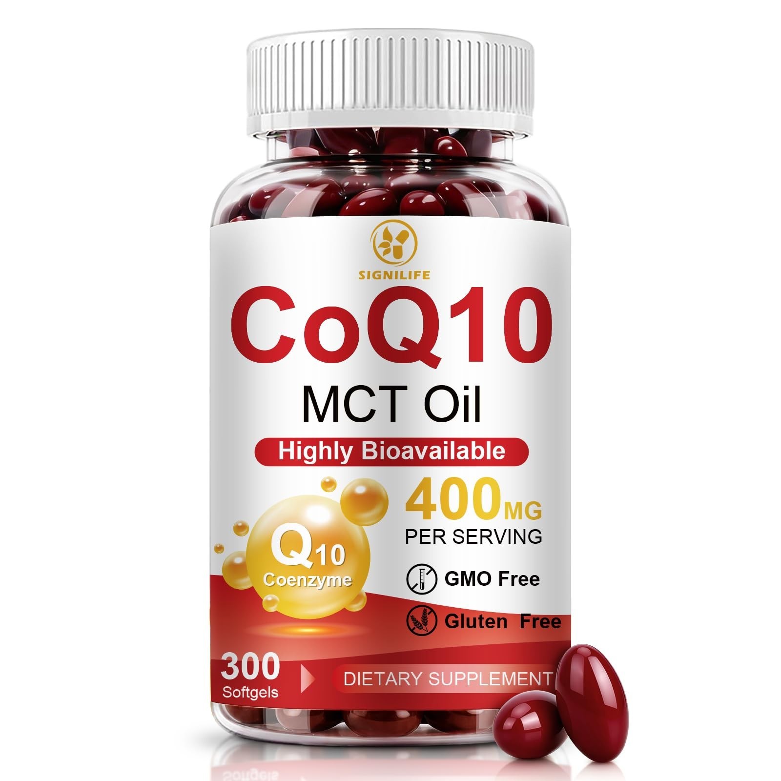 CoQ10 400mg Softgels – Extra Strength Antioxidant Support for Heart & Energy, 30