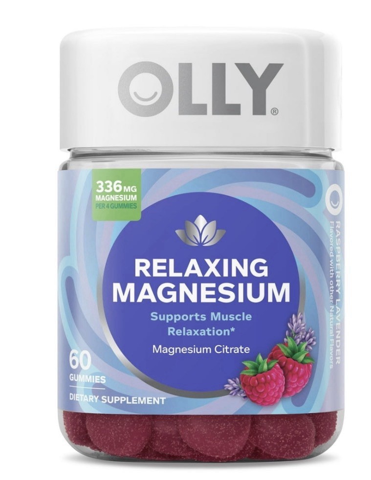 OLLY Relaxing Magnesium Gummies, Supports Muscle 1 Count Pack of 60..