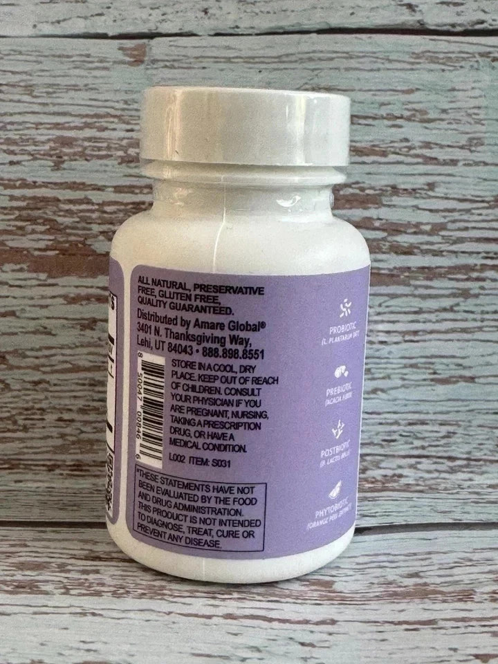 Amare Global GBX Fit 30 Caps – 1st Quadbiotic for Weight Loss | Pack of 1 + FS.