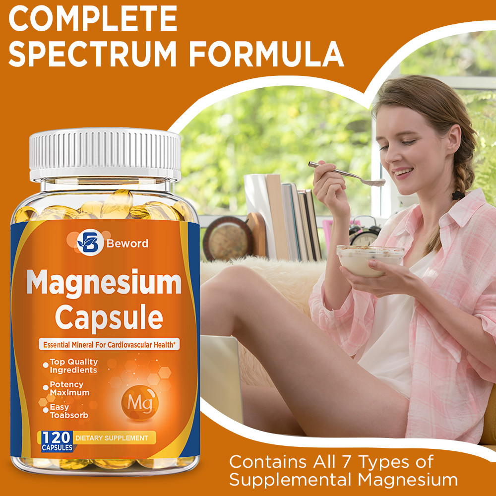 500mg Magnesium Glycinate High Absorption,Improved Sleep,Stress & Anxiety Relief