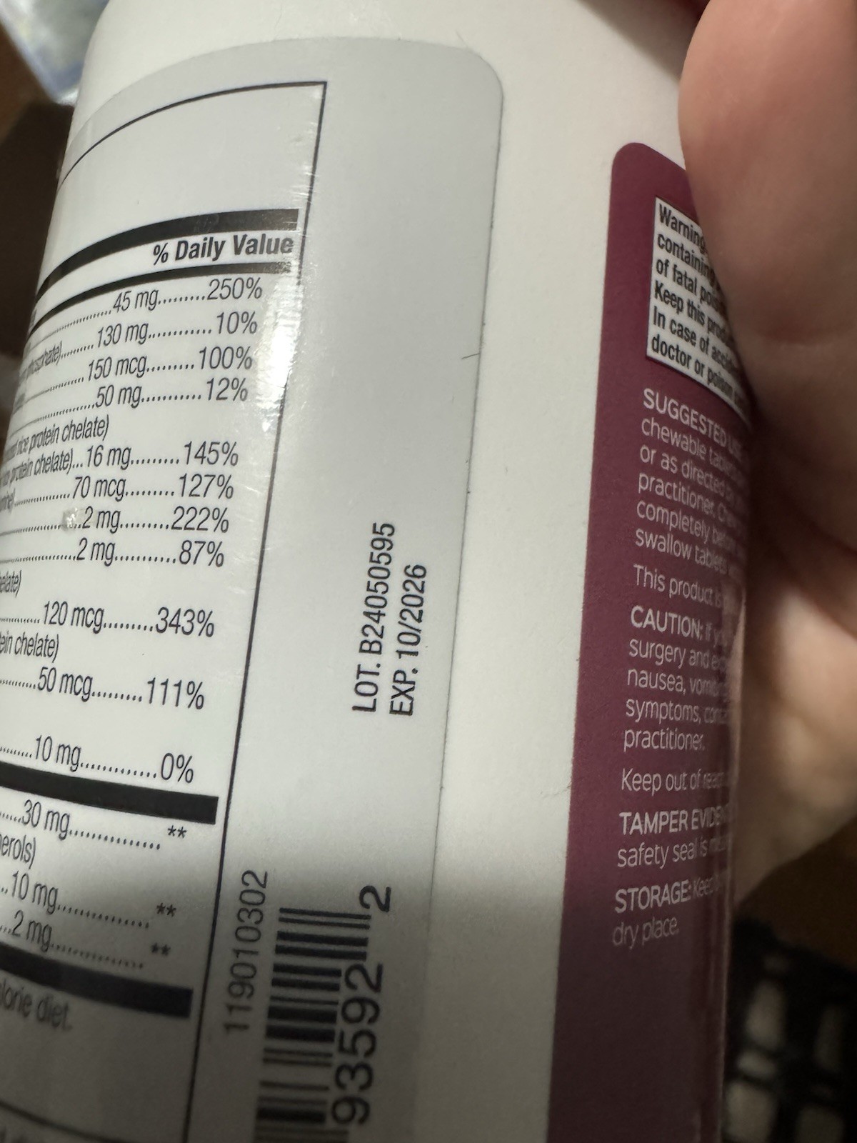 Bariatric Advantage Chewable Advanced Multivitamin Mixed Fruit 60 Tabs 119010302