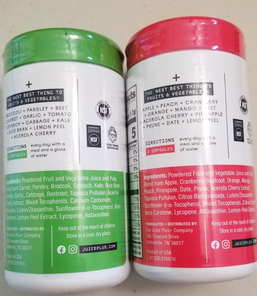 juice plus➕️ DUO Essentials Authentic-Fruit/Vegetables 240 Caps 2 Mo Supply 5/27