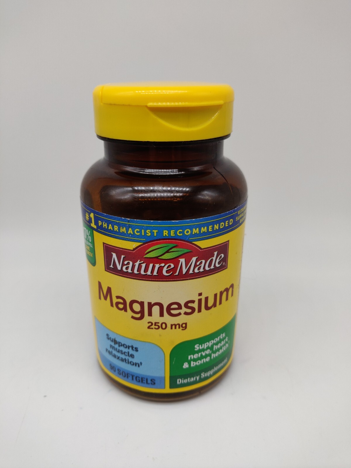 Nature Made Magnesium 250 mg 90 Softgels Exp 05/2025