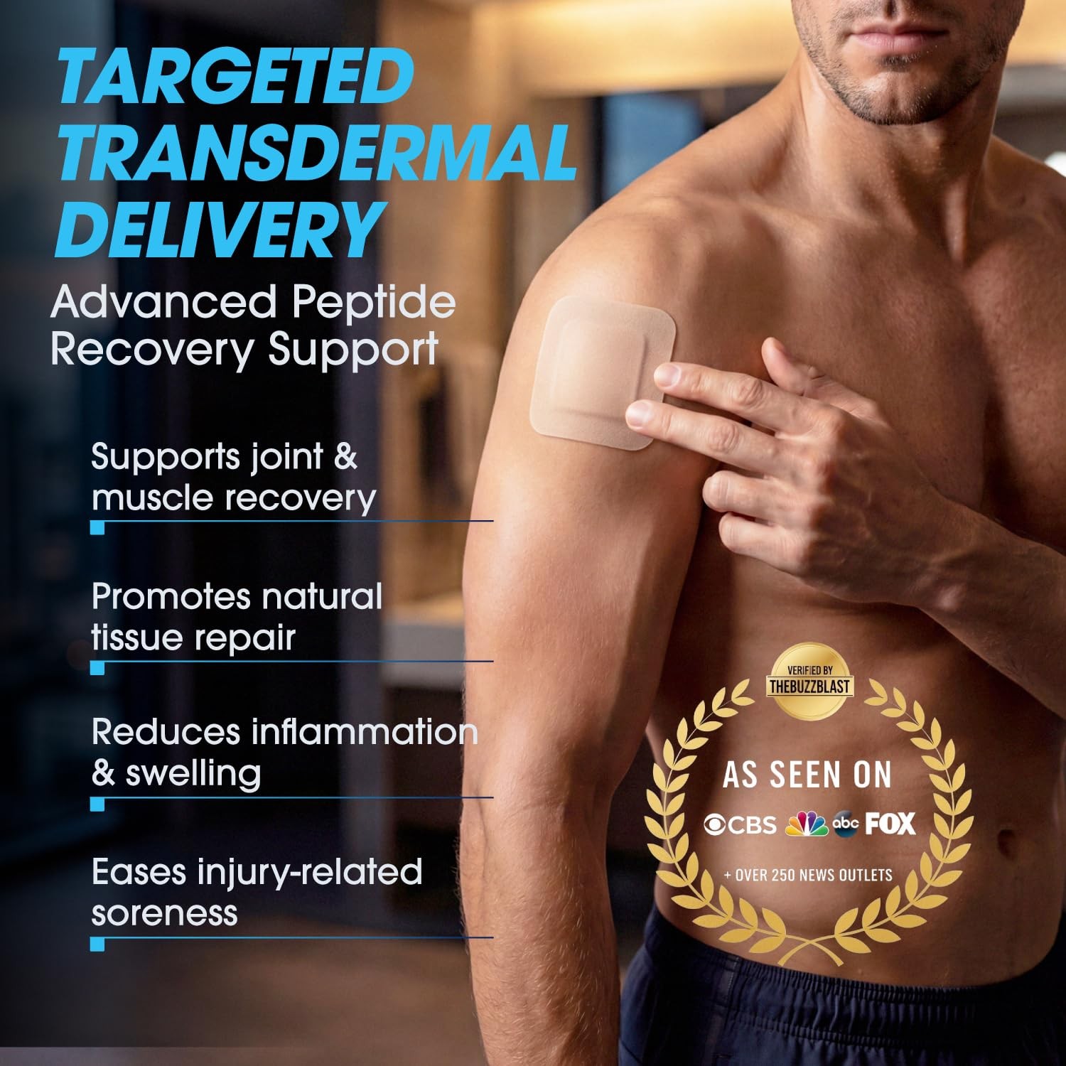 Peptide Recovery Patch Transdermal Wellness Patch for Muscle & Joint Recover…