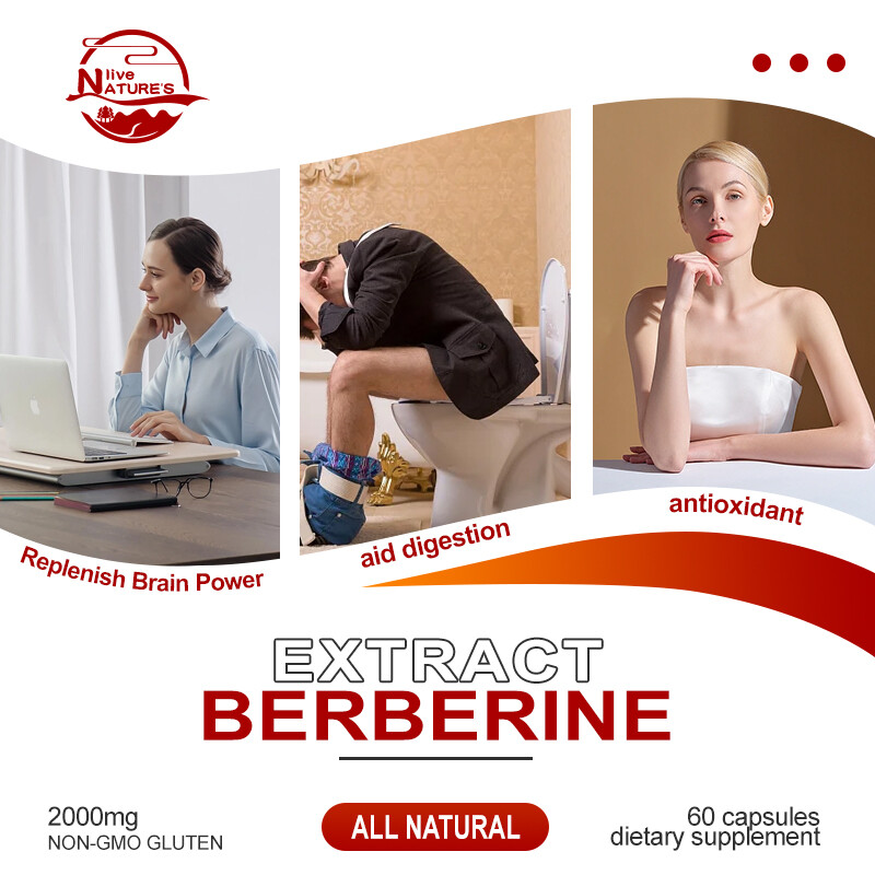 Berberine HCl 1200mg – High Potency Berberine Supplement – Blood Sugar Support
