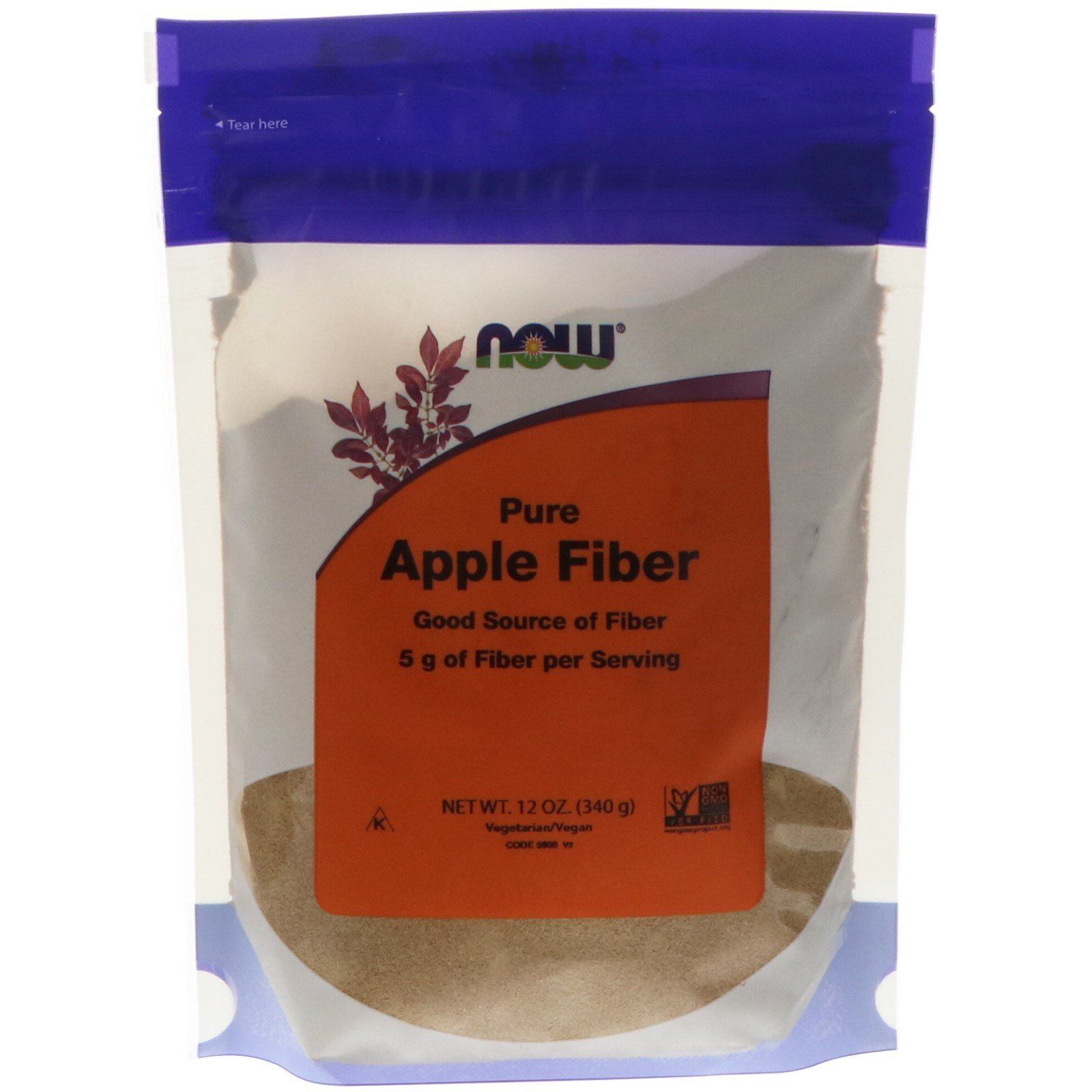 Now Foods, (4 Pack) Pure Apple Fiber, 12 oz (340 g)