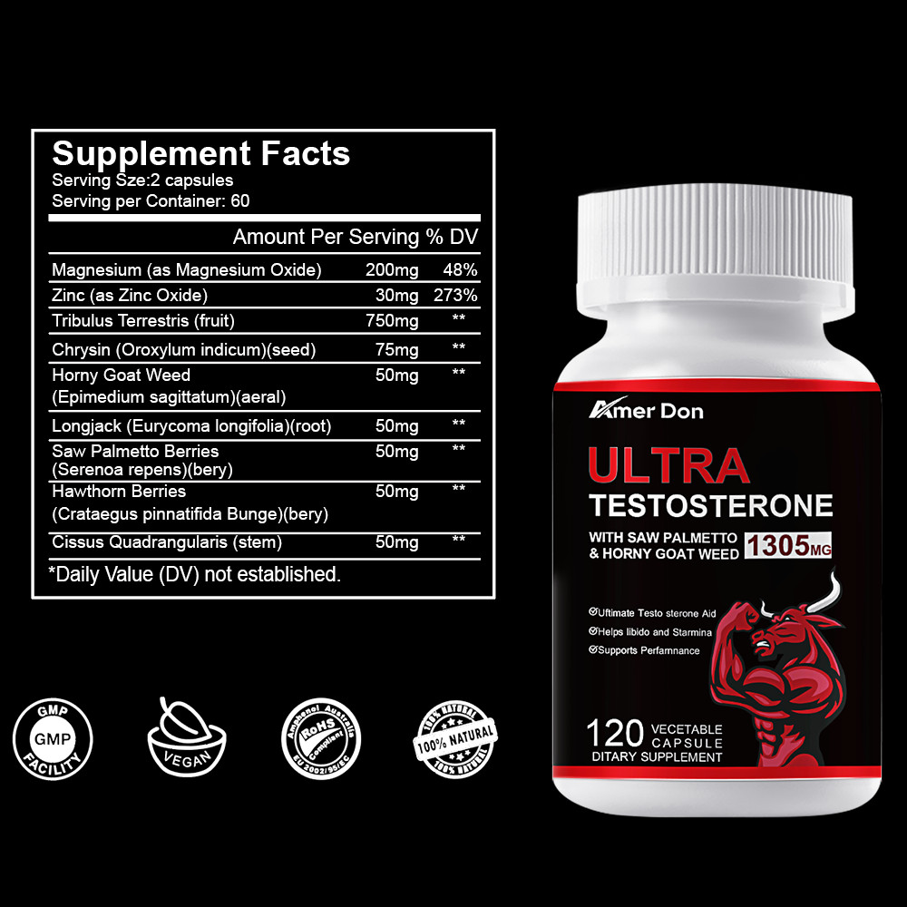 Natural Testosterone Booster for Men – Build Muscle, Increase Strength & Stamina